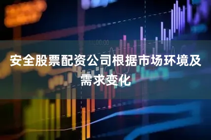 安全股票配资公司根据市场环境及需求变化