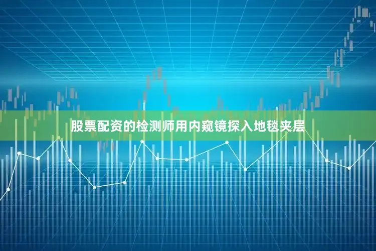 股票配资的检测师用内窥镜探入地毯夹层