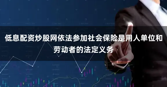 低息配资炒股网依法参加社会保险是用人单位和劳动者的法定义务