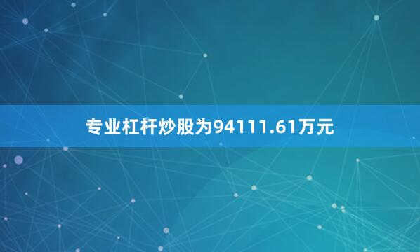 专业杠杆炒股为94111.61万元
